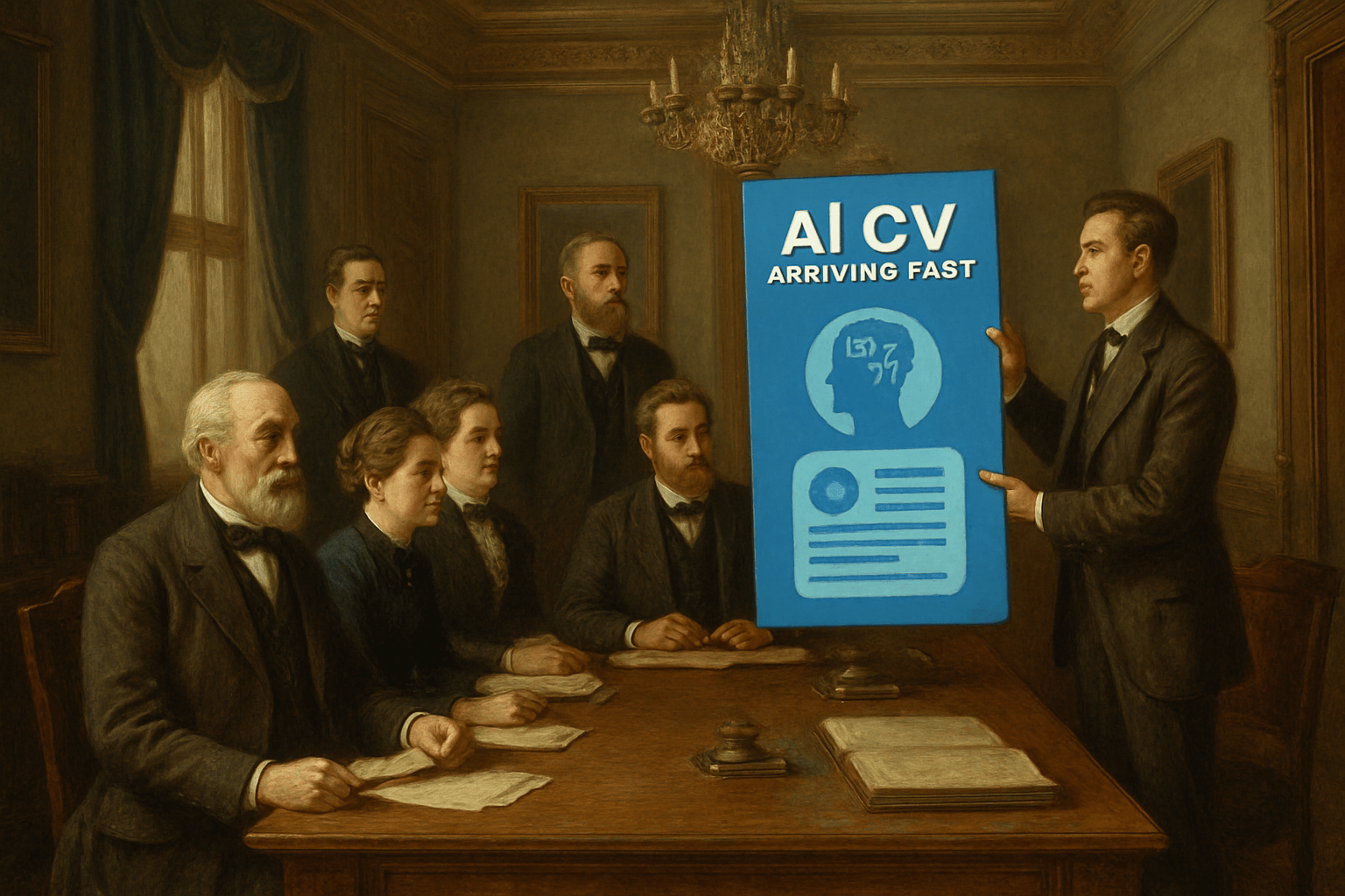 AI CV Formatting Illustration
